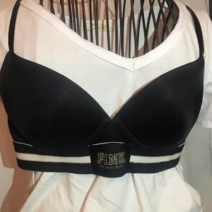 Victoria’s Secret PINK 34A Black T-shirt Bra